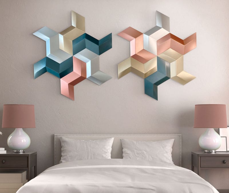 panel 3d geometrico